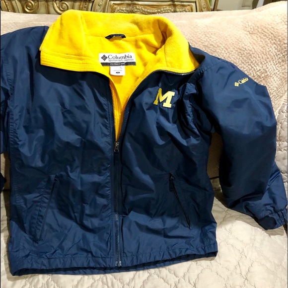 Columbia New Condition Michigan Navy/Gold Jacket - Picture 2 of 5